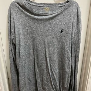 Polo-Grey Long Sleeve Tee